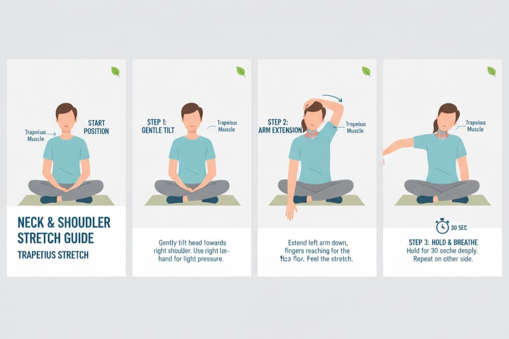 Neck stretching exercises for tension relief and improved mobility