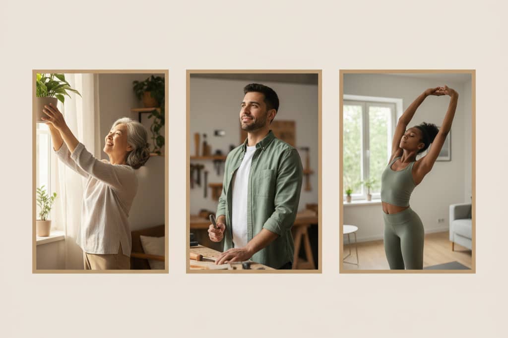 Real people experiencing natural shoulder pain relief and improved mobility with herbal muscle oil treatment