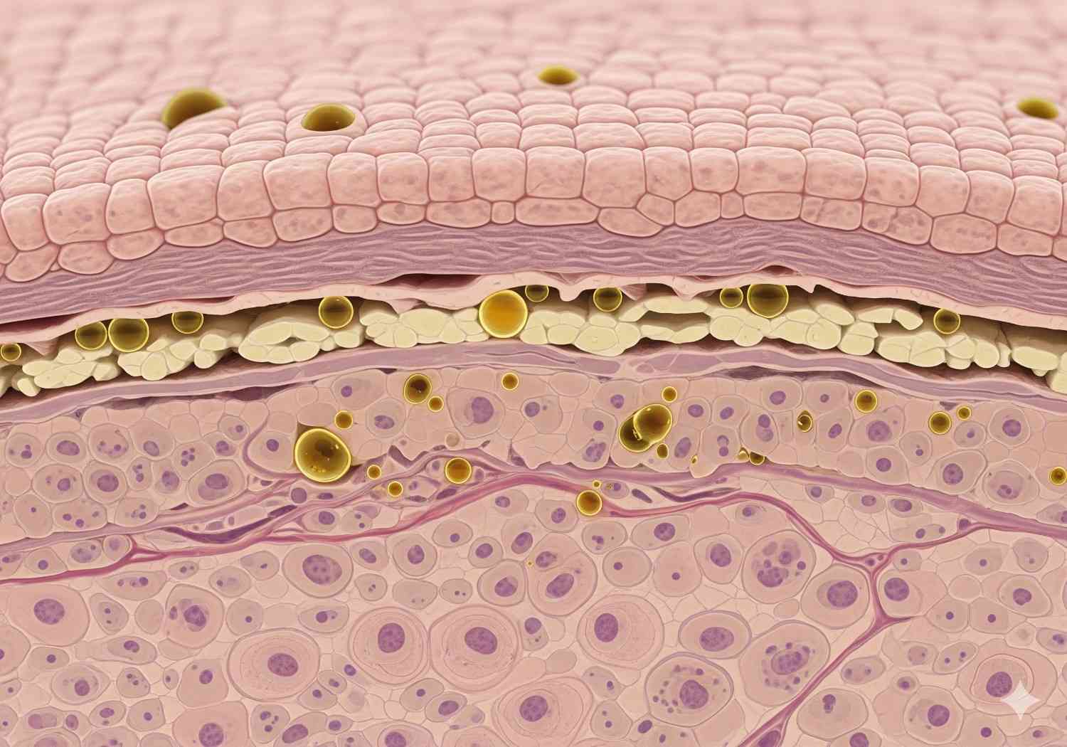 Scientific visualization of RACYOIL™️ absorption into skin for deep tissue relief