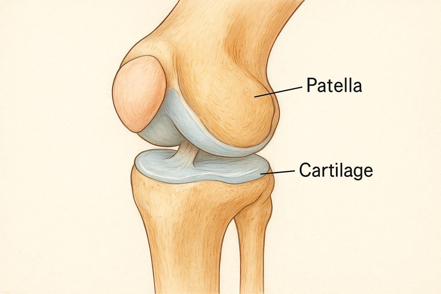 Patellofemoral pain syndrome anatomy diagram for runner's knee treatment