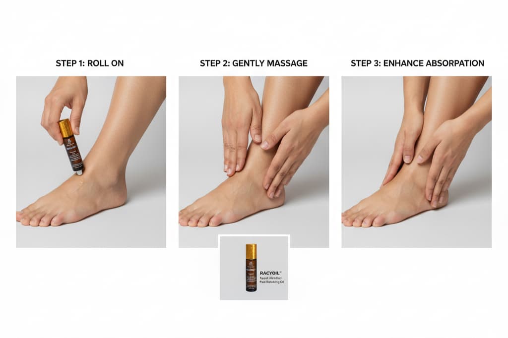 How to apply oil for ankle sprain recovery properly for best results