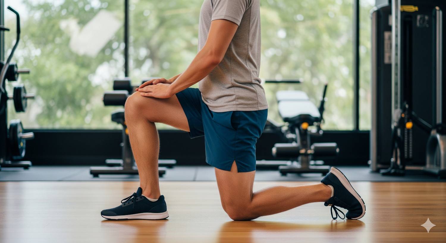 Proper hip flexor stretching technique for reducing lower back pain