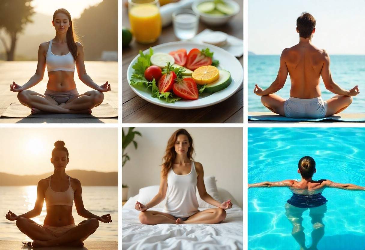 Lifestyle approaches for chronic back pain management including exercise, nutrition, and stress relief