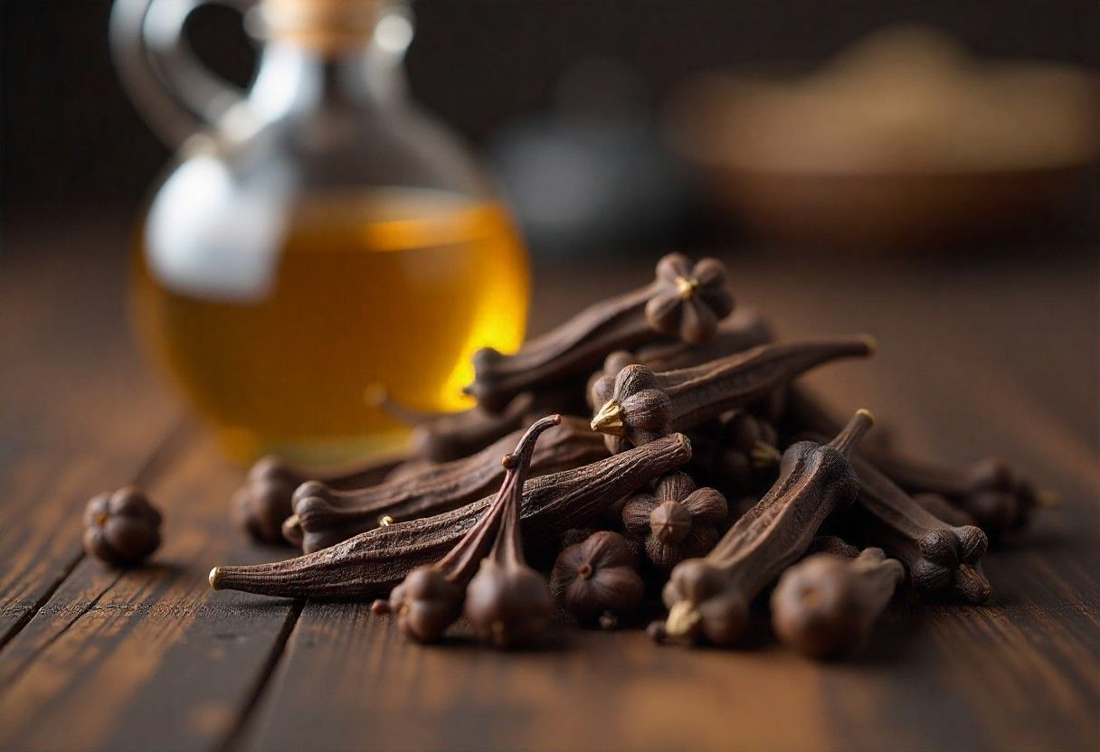 Clove buds used in RACYOIL™️ ingredients for natural pain blocking properties