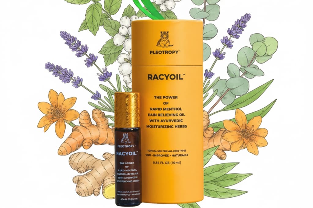 RACYOIL natural oil for runner's knee recovery and joint pain relief