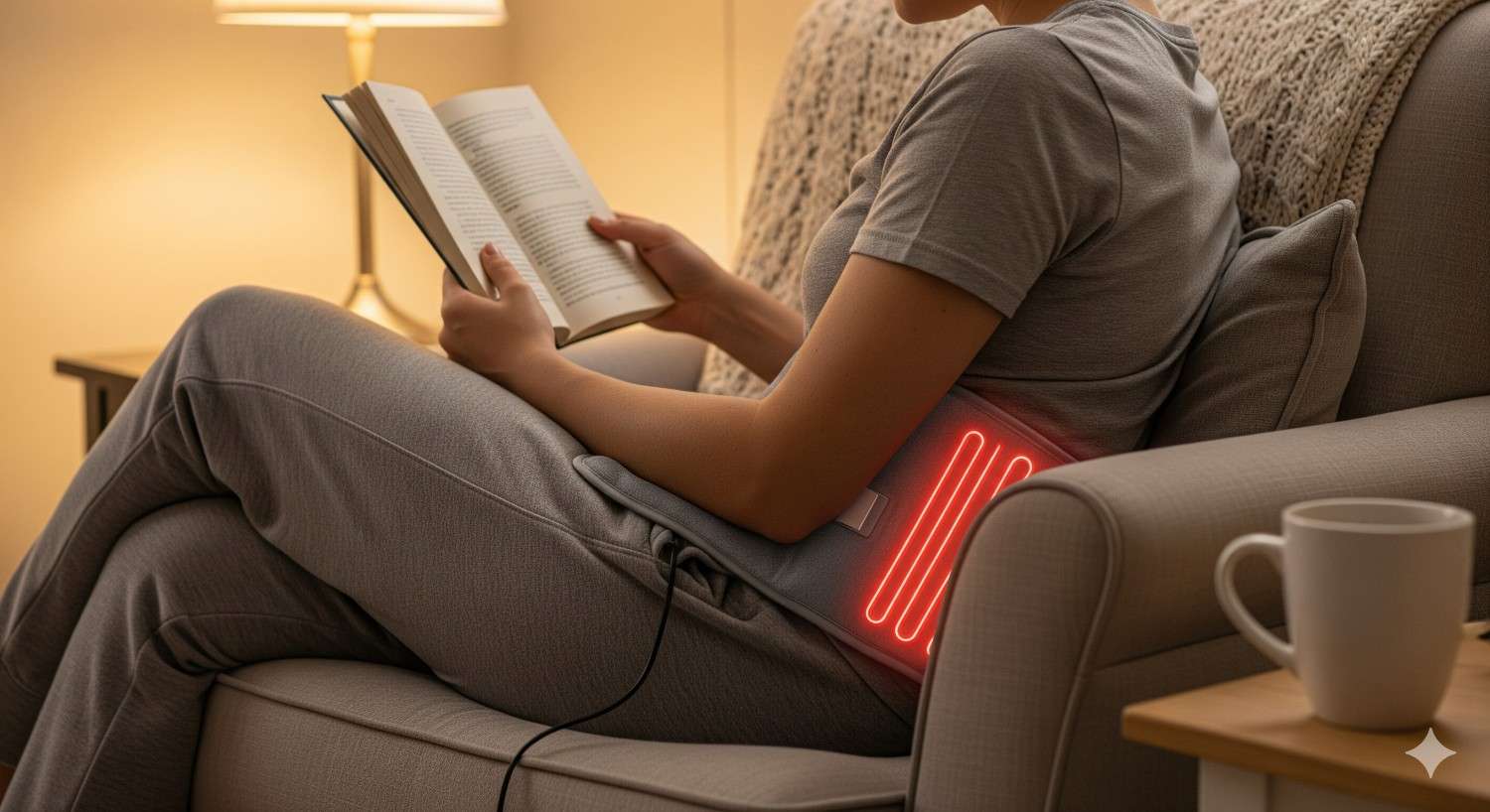 Heat therapy application for chronic back pain management and comfort