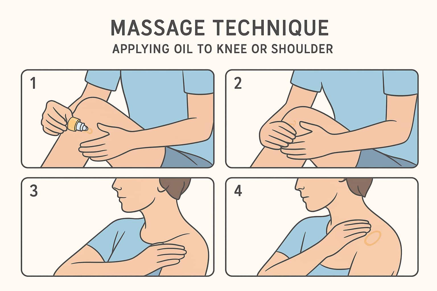 How to apply natural oil for knee and back pain for best muscle pain relief results