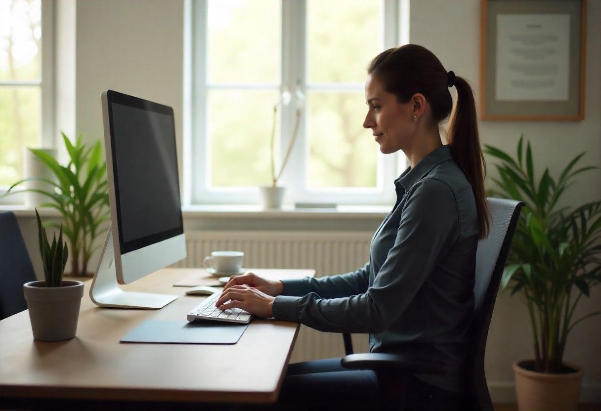 Proper posture setup to prevent sciatica back pain and nerve pain in back