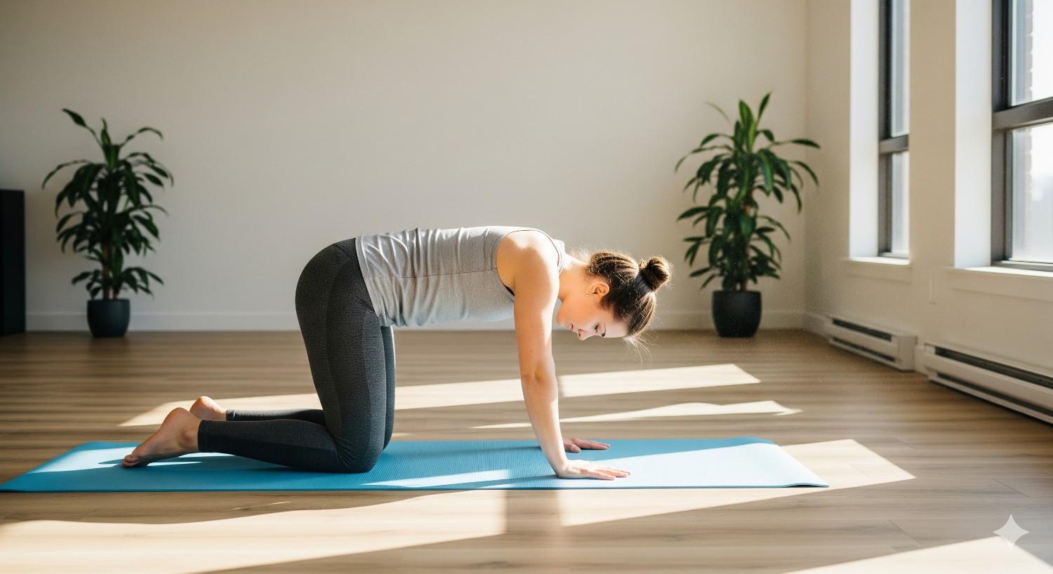 Gentle stretching exercises for preventing back pains naturally