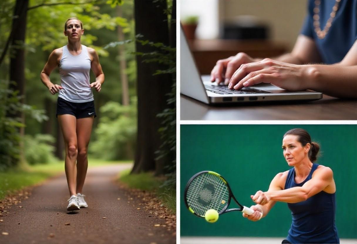 Common causes of tendonitis from sports activities and daily work showing tendon pain triggers