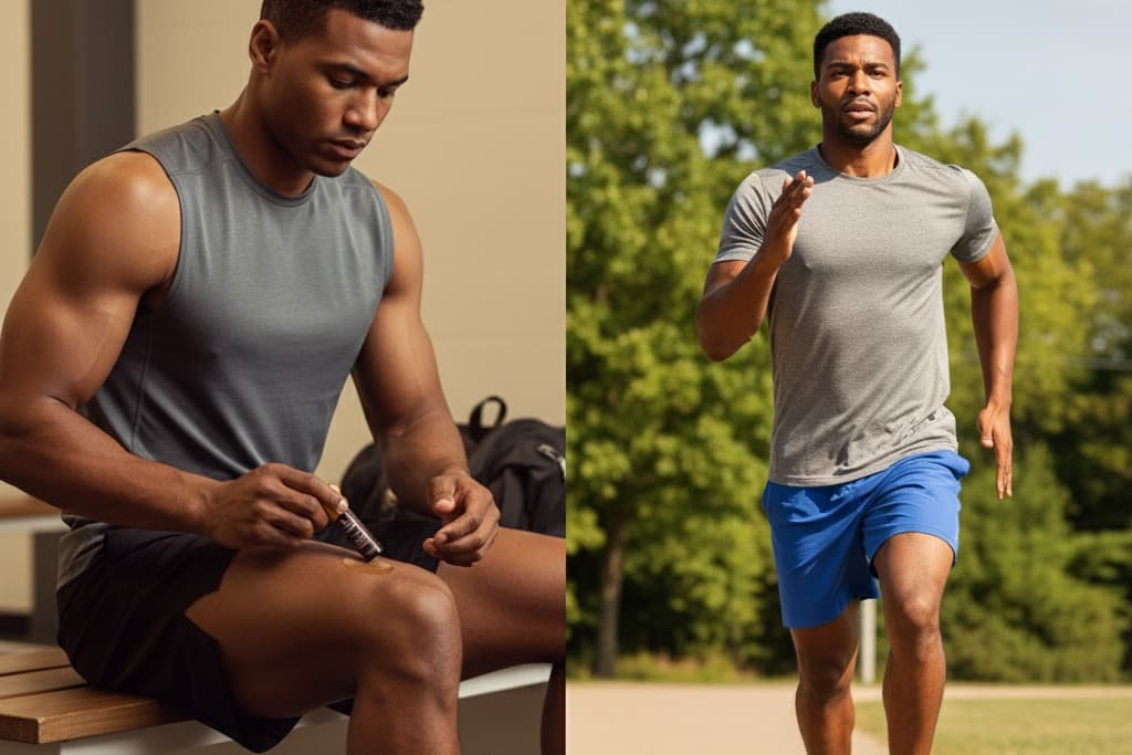 Before and after stress fracture relief journey using natural recovery from stress fractures methods with RACYOIL