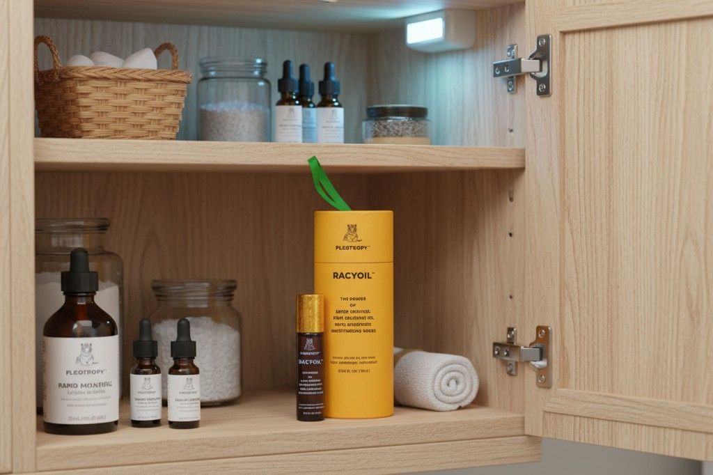 Proper storage of RACYOIL™️ in cool, dry location for maximum effectiveness