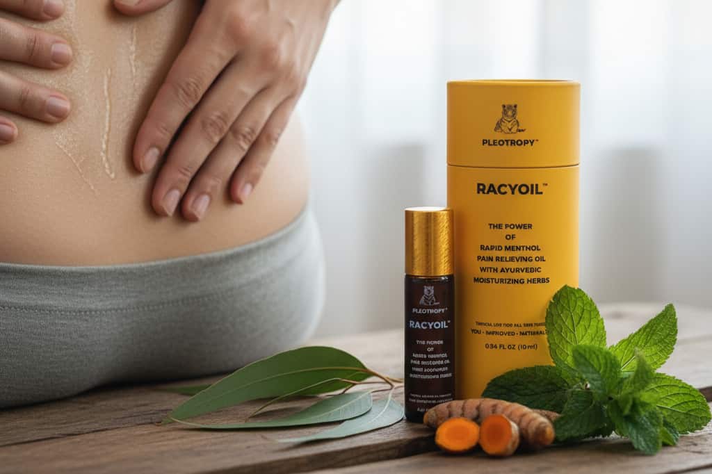 Natural ingredients in RACYOIL™️ for sports back pain treatment and recovery
