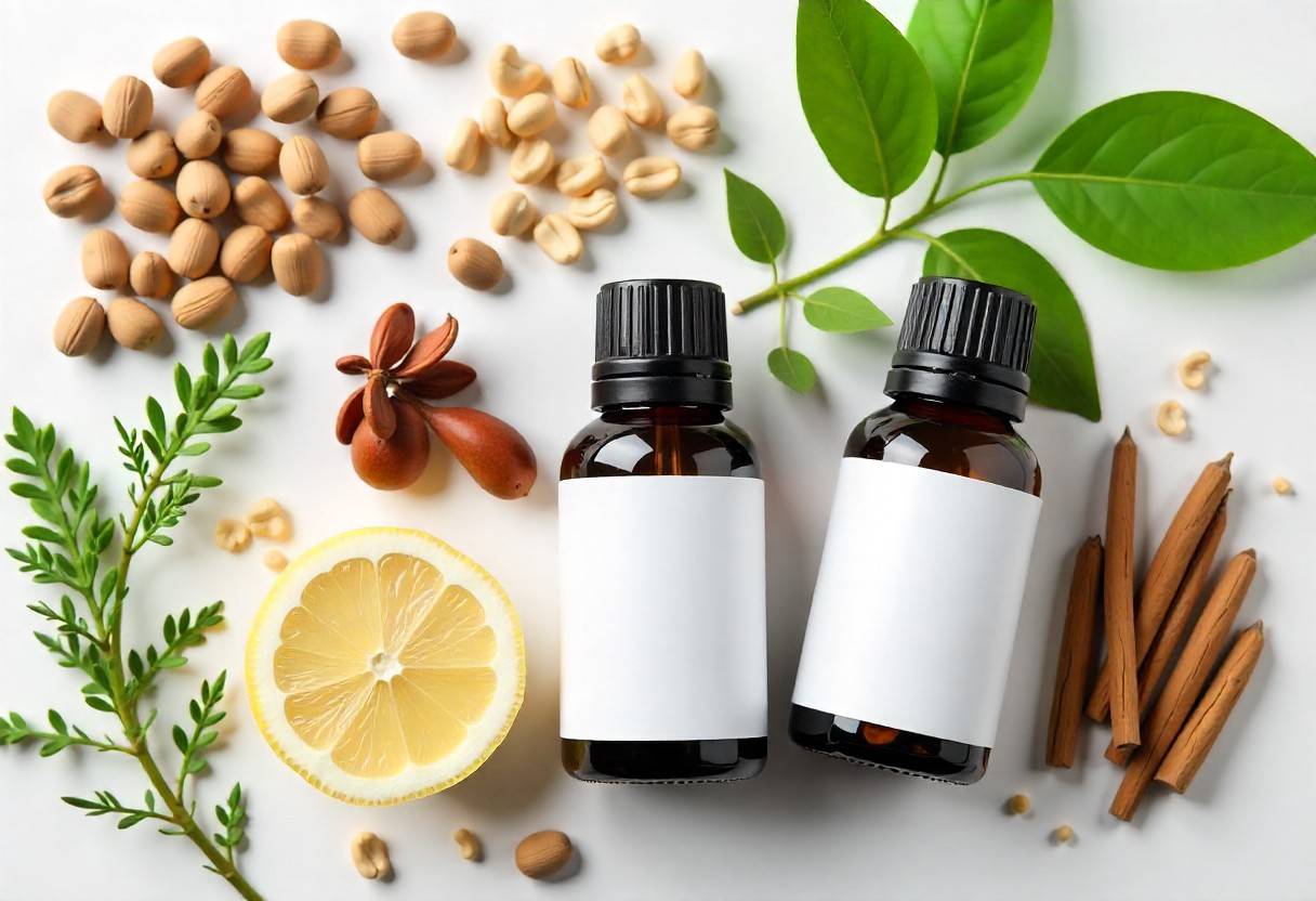 Natural pain relief ingredients and essential oils used in Pleotrophy pain relief formulations